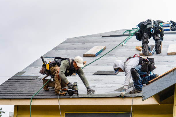 Professional Gutter Installation technician working in Byram, MS